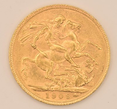 Lot 1477 - An Edward VII full sovereign, 1909.