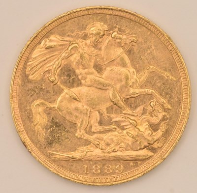Lot 1478 - A Victoria full sovereign, 1889.