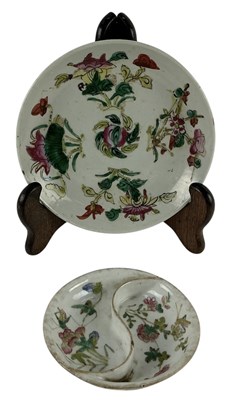 Lot 1020 - An early 20th century Chinese hand painted...