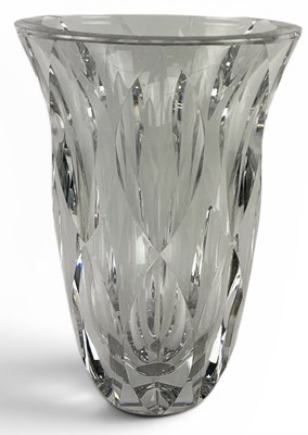 Lot 634 - SAINT-LOUIS; a large stylish cut crystal glass...