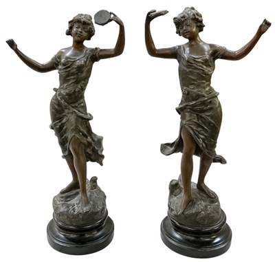 Lot 667 - AFTER R RICHARD; a pair of early 20th century...