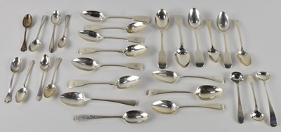 Lot 1081 - A set of three Victorian hallmarked silver...