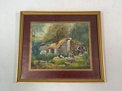Lot 390 - F WIDGERY; watercolour, 'Holy Street Mill,...