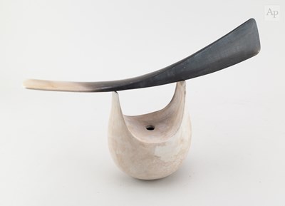 Lot 31 - ANTONIA SALMON (born 1959); a smoke fired and...