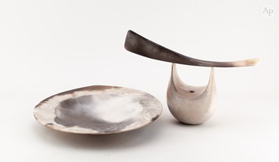 Lot 31 - ANTONIA SALMON (born 1959); a smoke fired and...