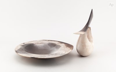 Lot 31 - ANTONIA SALMON (born 1959); a smoke fired and...