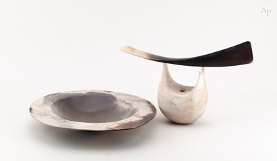 Lot 31 - ANTONIA SALMON (born 1959); a smoke fired and...