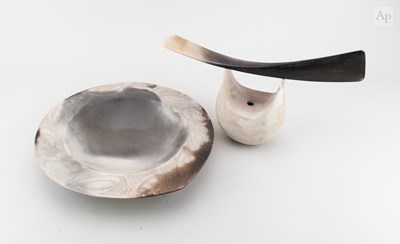 Lot 31 - ANTONIA SALMON (born 1959); a smoke fired and...