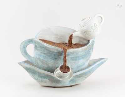 Lot 538 - SANDRA BARNETT; 'My Cup Runneth Over', a...