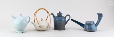 Lot 637 - A group of small salt glazed and porcelain...