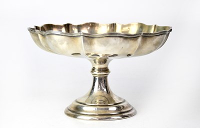 Lot 843 - A George V hallmarked silver footed bowl with...