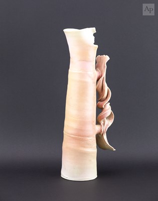 Lot 123 - COLIN PEARSON (1923-2007); a tall porcelain...