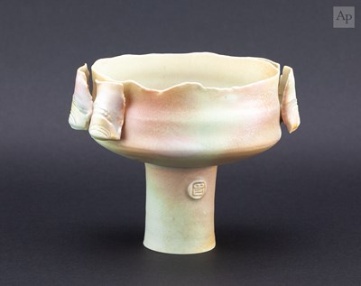 Lot 120 - COLIN PEARSON (1923-2007); a porcelain stem...