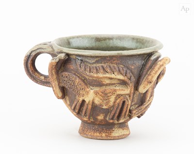 Lot 226 - IAN GODFREY (1942-1992); a stoneware cup...