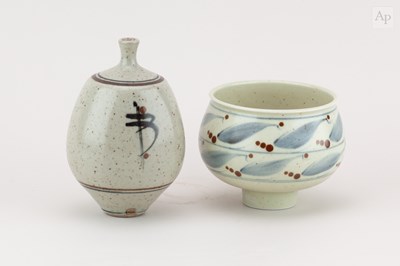 Lot 160 - DEREK CLARKSON (1928-2013); a porcelain bowl...