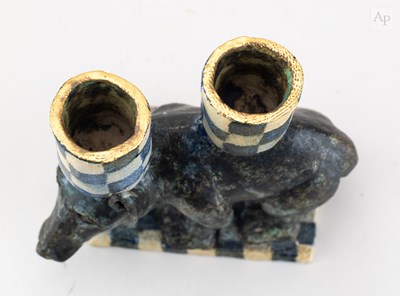 Lot 23 - AMANDA POPHAM (born 1954); an earthenware...