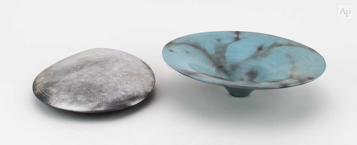 Lot 32 - ANTONIA SALMON (born 1959); a smoke fired and...