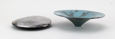 Lot 32 - ANTONIA SALMON (born 1959); a smoke fired and...