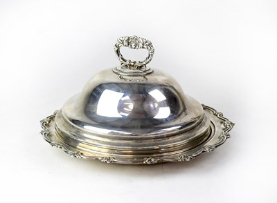 Lot 867 - A Victorian hallmarked silver covered dish...