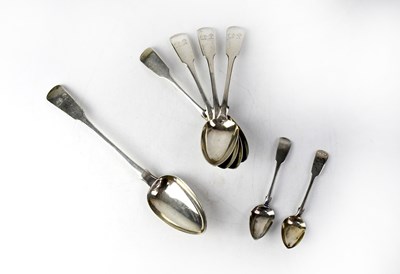 Lot 861 - William IV Scottish hallmarked silver spoons...
