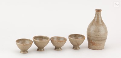 Lot 163 - DAN ARBEID (1928-2010); a stoneware sake...