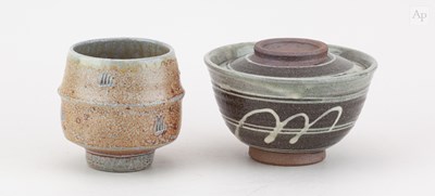 Lot 465 - PHIL ROGERS (1951-2020); a salt glazed yunomi...