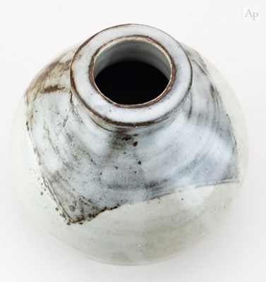 Lot 48 - Leach Pottery; a globular stoneware jar...