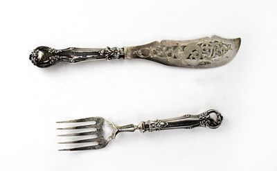 Lot 862 - A pair of Victorian hallmarked silver fish...