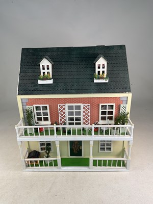 Lot 64 - A modern kit built doll's house, fitted with...