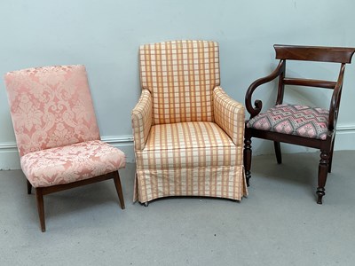 Lot 237 - A 19th century carver chair, and two...