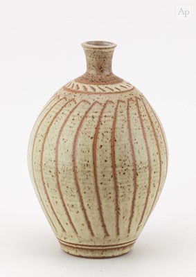Lot 158 - DEREK CLARKSON (1928-2013); a fluted ovoid...