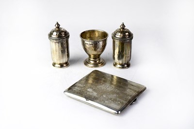Lot 845 - An early 20th century silver card case with...