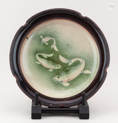 Lot 303 - JOE FINCH (born 1947); a large slipware dish...