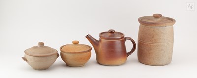 Lot 317 - Muchelney Pottery; a stoneware teapot with...