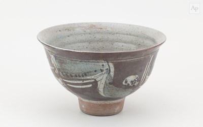 Lot 423 - MICHAEL CASSON (1925-2003); a deep stoneware...