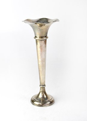 Lot 852 - A Canadian silver flared trumpet vase, stamped...