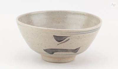 Lot 49 - Leach Pottery; a stoneware Z bowl covered in...