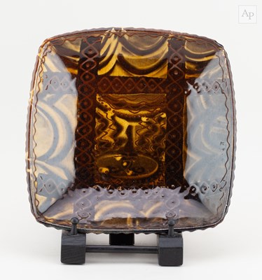 Lot 252 - HANNAH McANDREW (born 1977); a square slipware...