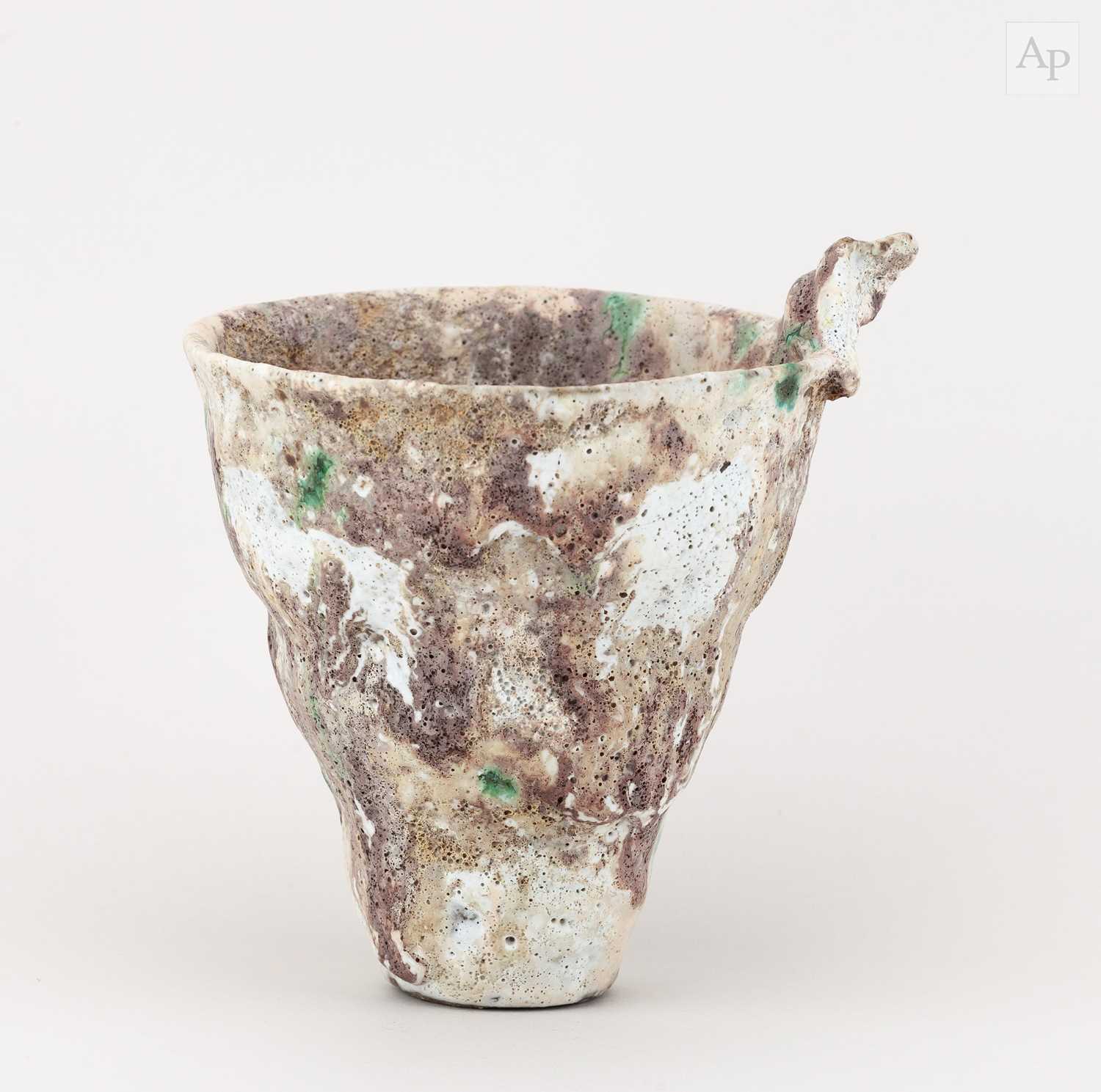 Lot 5 - AKI MORIUCHI (born 1947); a stoneware vessel...