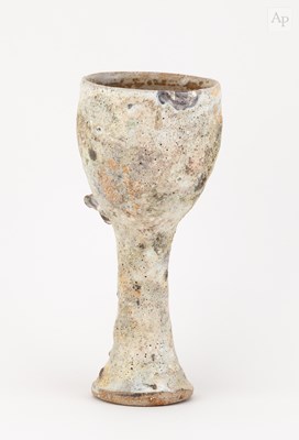 Lot 4 - AKI MORIUCHI (born 1947); a stoneware goblet...