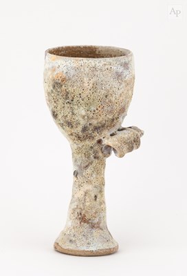 Lot 4 - AKI MORIUCHI (born 1947); a stoneware goblet...