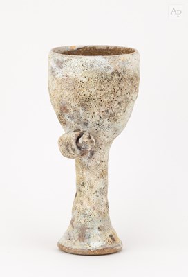 Lot 4 - AKI MORIUCHI (born 1947); a stoneware goblet...