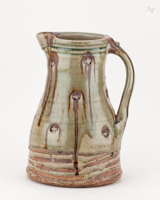 Lot 576 - TAKESHI YASUDA (born 1943); a stoneware jug...