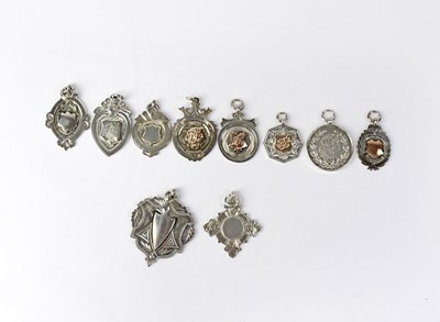 Lot 1056 - Ten various early 20th century silver medals,...