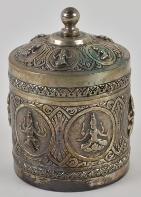 Lot 1121 - A late 19th/early 20th century Indian silver...