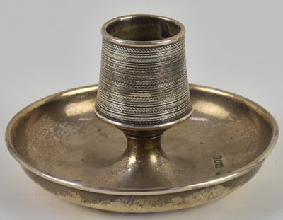 Lot 1123 - An Edward VII hallmarked silver match striker,...