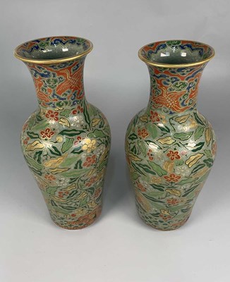 Lot 114 - A pair of late 19th century Japanese vases,...