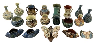 Lot 533 - CHARLES H BRANNAM; nineteen pieces of late...