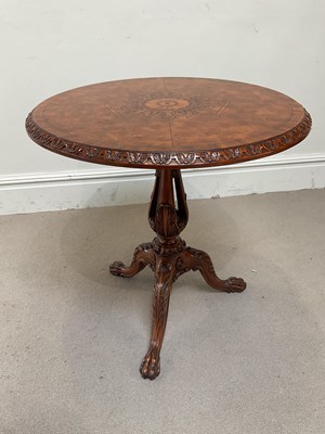 Lot 189 - MAITLAND SMITH; a Victorian style burr walnut...