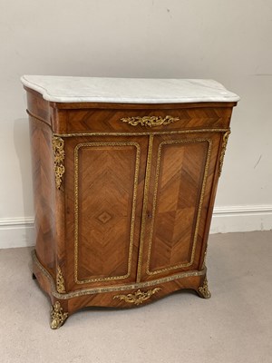 Lot 125 - A late 19th century French gilt metal mounted...